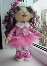 Интерьерная текстильная кукла