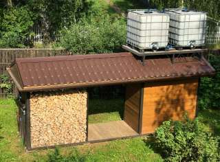 Дровник + водонапорная система