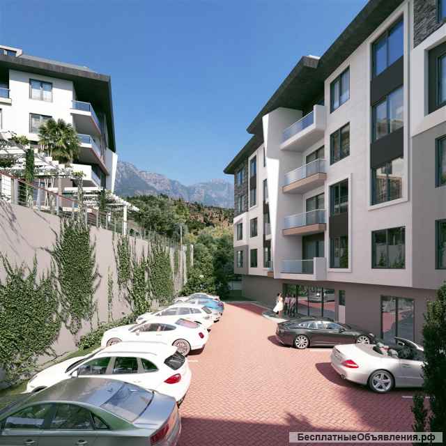 Квартиры 1+1 площадью 55 м2, Оба, Аланья, Турция