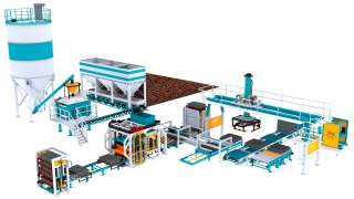 Автоматическая линия для шлакоблоков, кирпича и плиток - fjb group llc