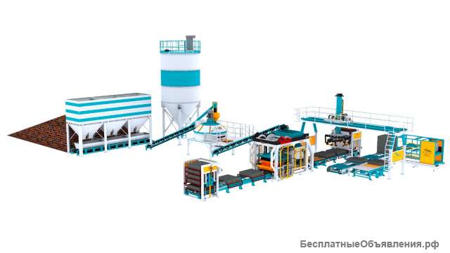 Автоматическая линия для шлакоблоков, кирпича и плиток - fjb group llc