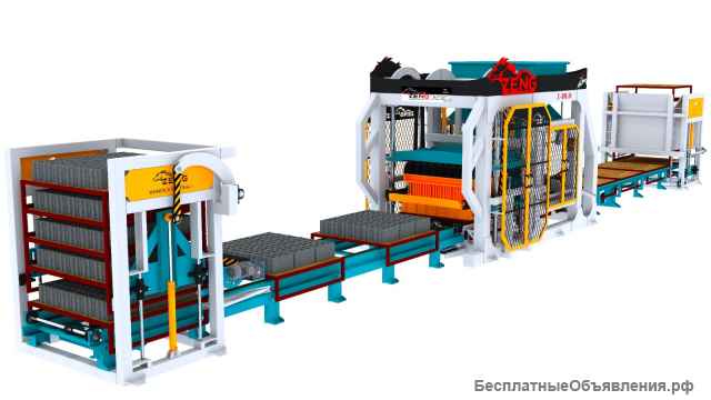 Автоматическая линия для шлакоблоков, кирпича и плиток - fjb group llc