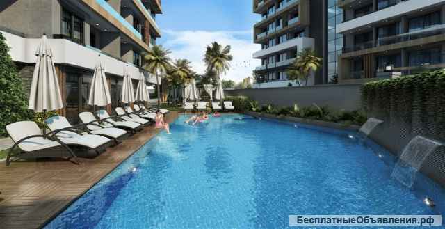 Квартиры площадью 50 и 110 кв.м. в районе Авсаллар, Турция