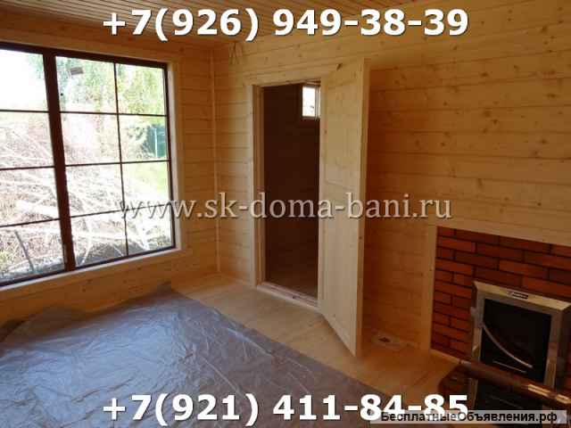 Баня из сухого бруса в Московской области Проект БС-13 4х10 м