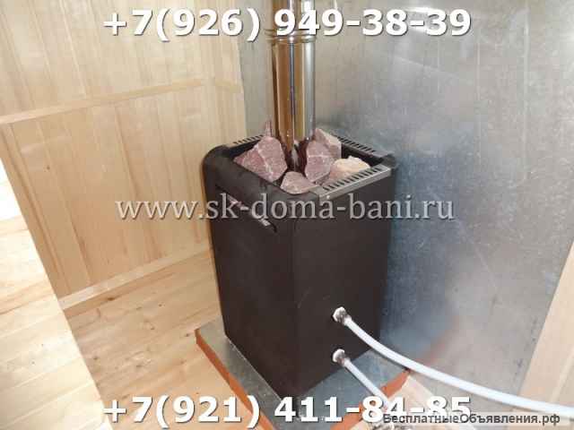 Баня из сухого бруса в Московской области Проект БС-13 4х10 м