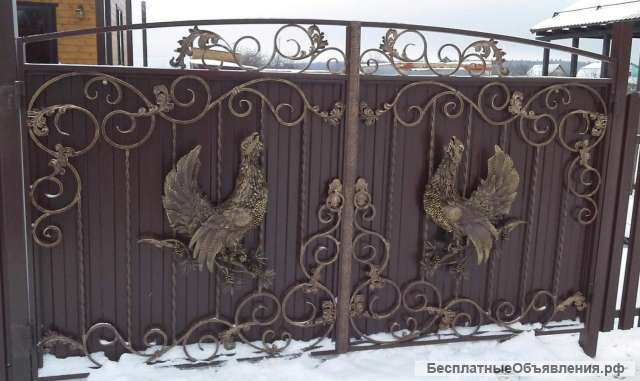 Кованые ворота, лестницы, входная группа