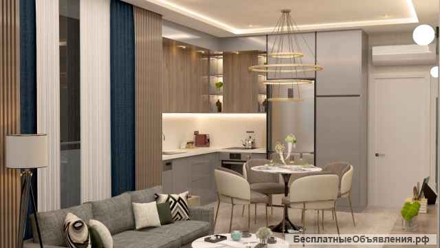 Квартиры 60-120 кв.м. в Оба, Алания, Турция