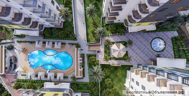 Квартиры 52-81 кв.м. в Алании, Турция