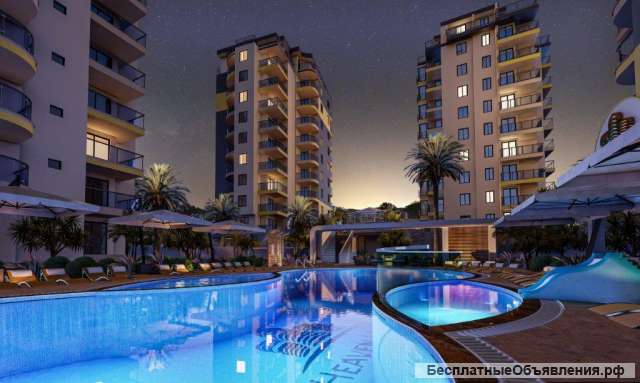 Квартиры 52-81 кв.м. в Алании, Турция