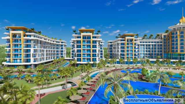 Квартиры 46-90 кв.м. в новом проекте, Демирташ, Аланья, Турция