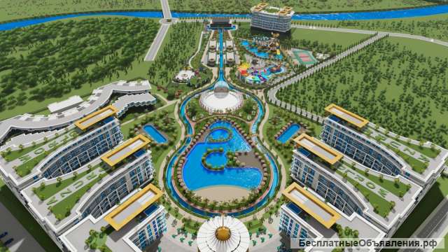 Квартиры 75-180 кв.м. в резиденции премиум класса, Тюрклер, Аланья, Турция