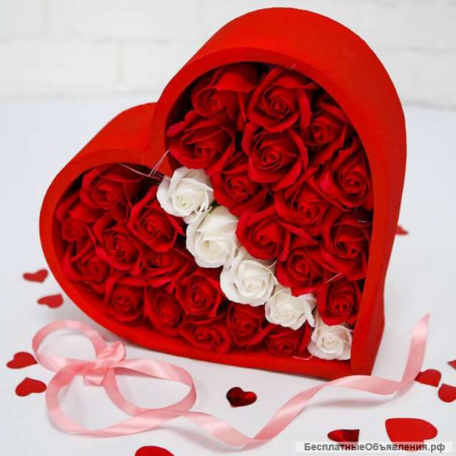 Подарочный набор мыльные розы