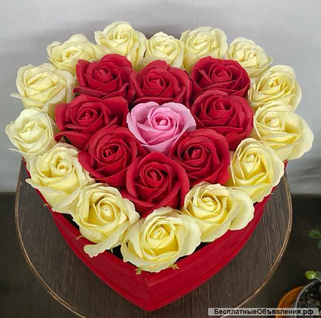 Подарочный набор мыльные розы