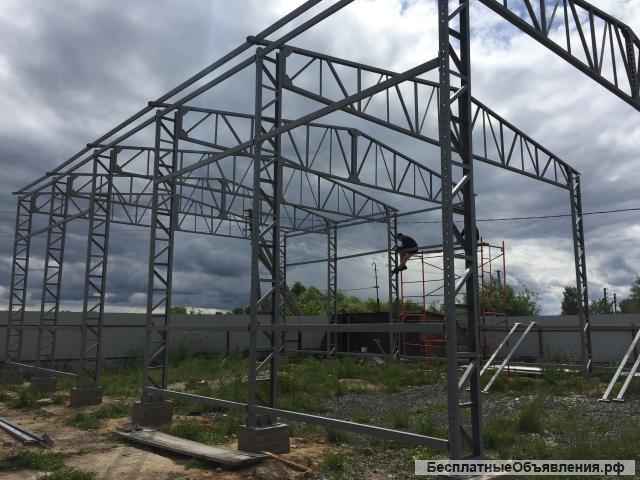 Быстровозводимые здания, ангары, склады, металлоконструкции, сэндвич-панели
