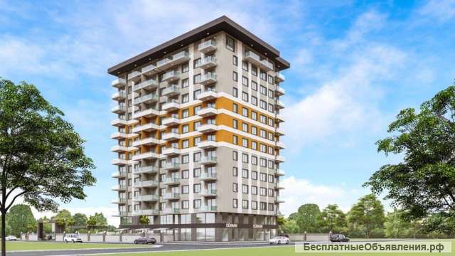 Квартиры от 43 кв.м. комплексе в Махмутларе, Турция