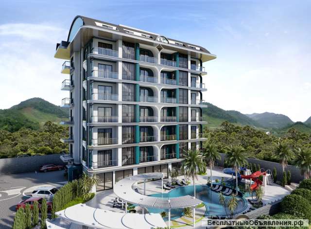 Квартиры 44 и 81 м2 в комплексе в Демирташе, Турция