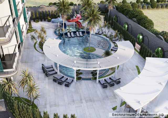 Квартиры 44 и 81 м2 в комплексе в Демирташе, Турция