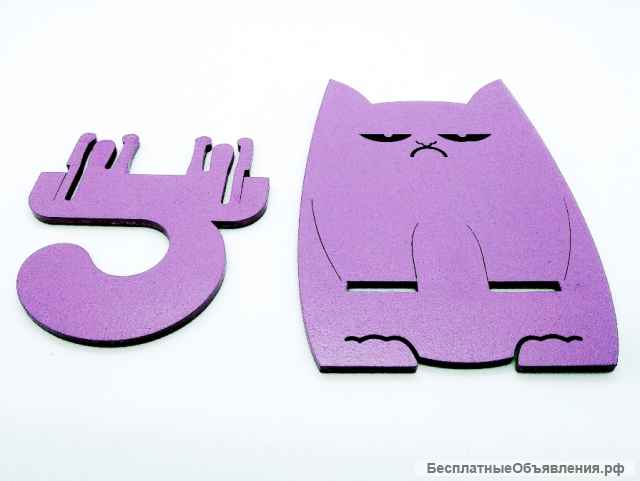 Подставка для телефона "Серьезный Котик"