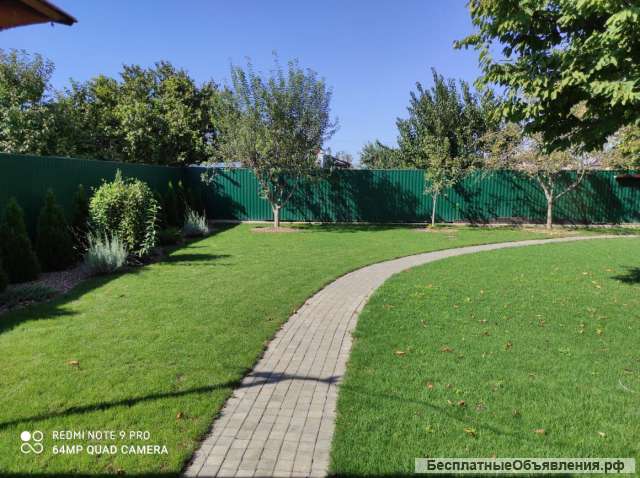 Укладка и посев газона