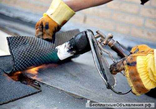 Монтаж мягкой кровли, гидроизоляция фундамента