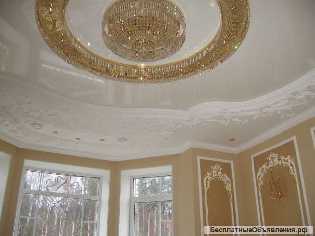 Монтаж лепнины из гипса