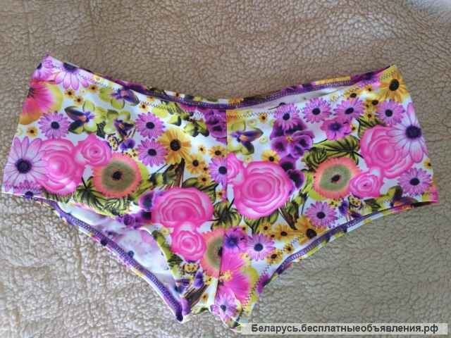 Плавки для купания, новые, р.44, 2шт: стринги и шортики