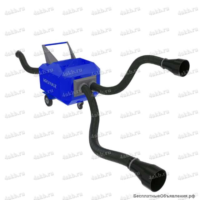 Устройство для вытяжки отработанных газов на 2 поста