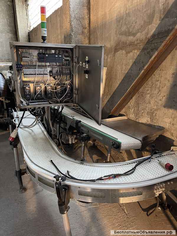 Конвейер транспортёр с модульной лентой