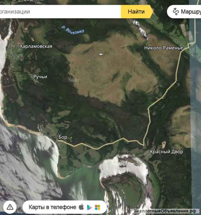 Земельный участок у Рыбинского водохранилище