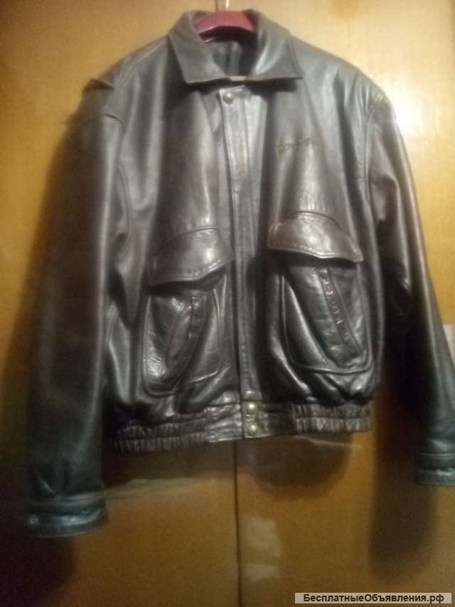 Курка кожаная (байкерская) ROUTE 66