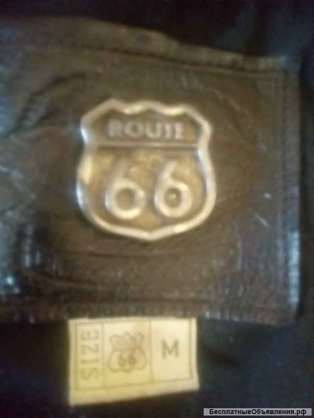 Курка кожаная (байкерская) ROUTE 66