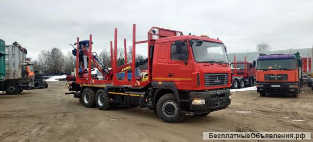 Сортиментовоз МАЗ 6312С9 с манипулятором Tajfun Liv 120K96