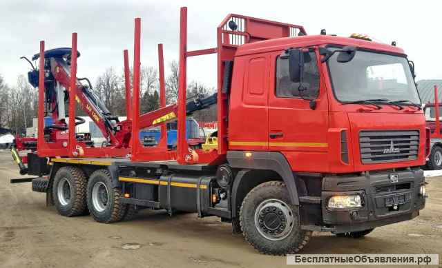 Сортиментовоз МАЗ 6312С9 с манипулятором Tajfun Liv 120K96