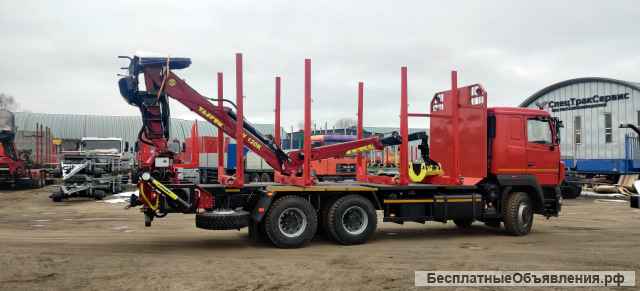 Сортиментовоз МАЗ 6312С9 с манипулятором Tajfun Liv 120K96