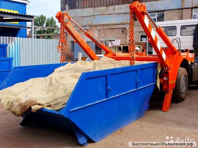 Вывоз строительного мусора, машинами и контейнером