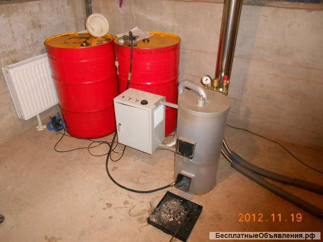 Котлы печи пушки на отработанном масле