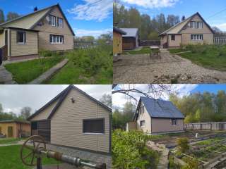 На 17 сотках: жилой дом, баня, хоз. постройки, гараж. Пмж. Рядом лес, водохранилище