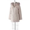 Croft & Barrow Suede Jacket Stadium hooded woman's size 3X NEW