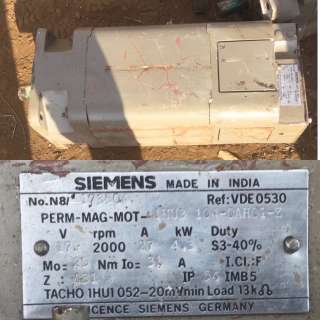 Электродвигатели SIEMENS. PERM-MAG-MOT -1NU3-104 QAH01. 579в. 2000об/мин.27а. 4квт. -3шт. по 6000гр