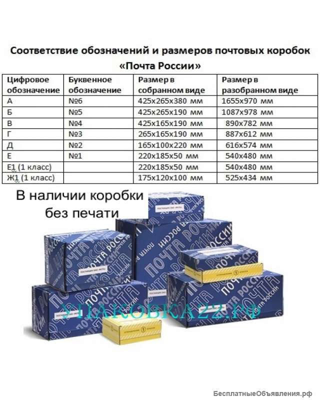 Почтовая коробка в ассортименте