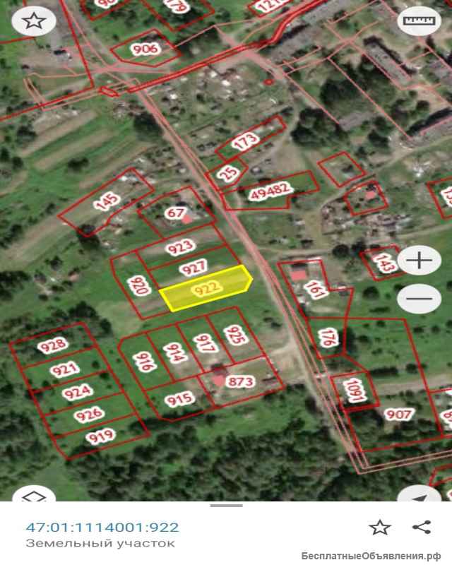 Участок в пос Барышево