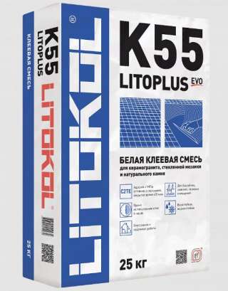 Клей плиточный Литокол K55 (LITOPLUS K55) 25кг