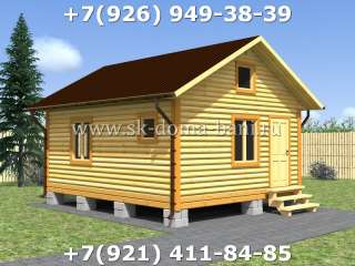 Проект ДС-11 5х6 м дом из сухого бруса