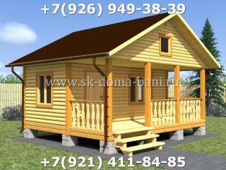 Проект ДС-16 5х6 м дом из сухого бруса