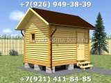 Проект БС-1 3х4 м баня из сухого бруса