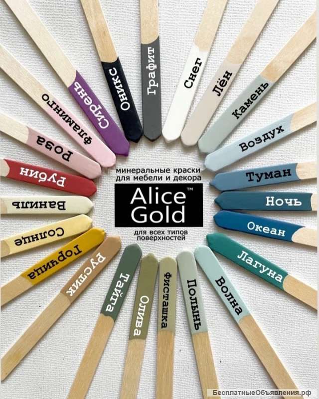 Краски Alice Gold для мебели и творчества
