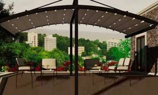 Пергола полукруглая отдельностоящая подвесная