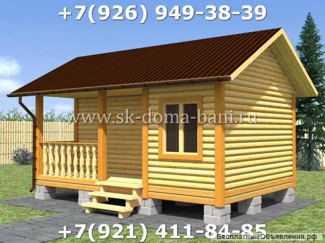 Проект БС-5 4х6 м баня из сухого бруса