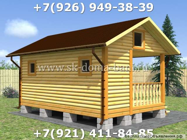 Проект БС-12 4х6 м баня из сухого бруса