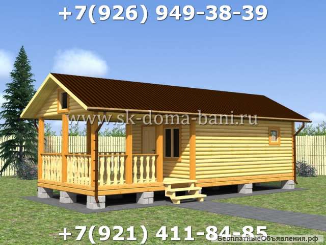 Проект БС-13 4х10 м баня из сухого бруса